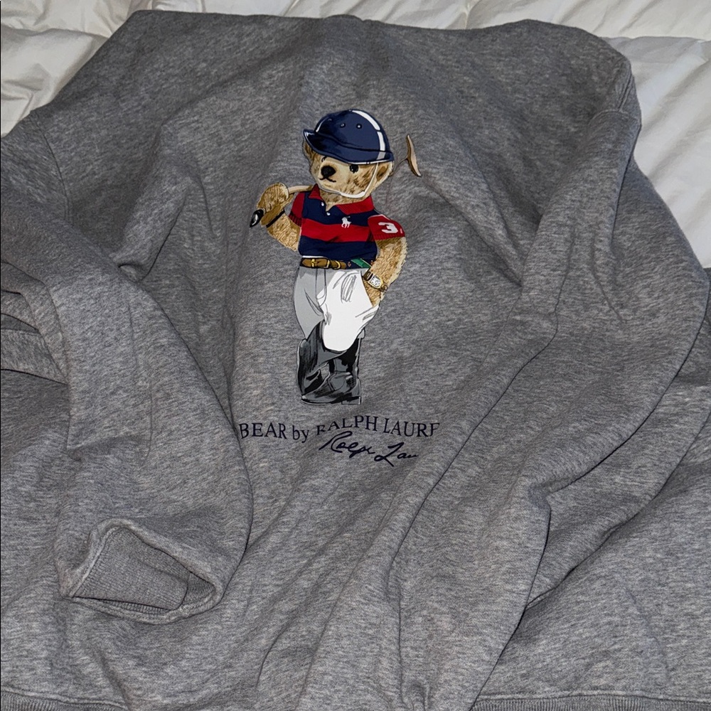 Ralph Lauren Light Gray Hoodie - image 4